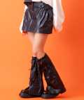 【セール】 a.p.o.v. -ankoROCK's select- スーパーシャーリングレッグウォーマー＆コーティングサイドポケットショートスカート