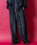 a.p.o.v. シャギーファーニットワイドパンツ/ブラック