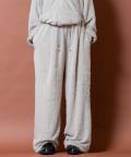 a.p.o.v. シャギーファーニットワイドパンツ/グレー