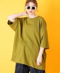 a.p.o.v.  カラーバリエーションビッグポンチTシャツ/カーキ