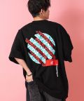 a.p.o.v. -ankoROCK's select- バリエーショングラフィックオーバーサイズTシャツ / メンズ レディース 柄 プリント カットソー ビッグシルエット/D