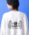 a.p.o.v.  デザインプリントオーバーサイズカットソー/羽根：ホワイト
