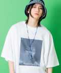 a.p.o.v.  アートワークフォトプリントオーバーサイズTシャツ/ホワイト