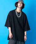 a.p.o.v.  スーパーオーバーサイズTシャツ/ブラック