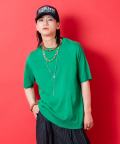 a.p.o.v.  ニットTシャツ/グリーン