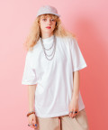 【セール】 a.p.o.v. -ankoROCK's select- モックネックルーズTシャツ/ホワイト