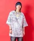 a.p.o.v.  ミストペイントオーバーサイズTシャツ/ホワイト