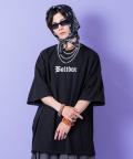 a.p.o.v.  ストリートフォントロゴオーバーサイズTシャツ/ブラック