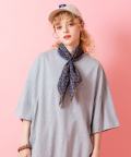 a.p.o.v.  ワンウォッシュコットンオーバーサイズTシャツ/グレー