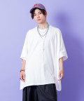 a.p.o.v. -ankoROCK's select- オーバーサイズライトスウェットポンチョTシャツ/アイボリー