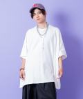 a.p.o.v.  オーバーサイズライトスウェットポンチョTシャツ/アイボリー