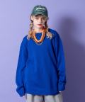 a.p.o.v. カラーバリエーションオーバーサイズクルーネックニットセーター/ブルー