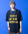 a.p.o.v. ロゴニットTシャツ/ネイビー