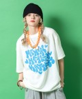 a.p.o.v. ロゴニットTシャツ/ホワイト