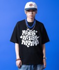 a.p.o.v. ロゴニットTシャツ/ブラック