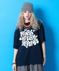 a.p.o.v. ロゴニットTシャツ/ネイビー