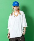 a.p.o.v. オーバーサイズラウンドネックTシャツ/ホワイト