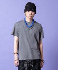a.p.o.v. 短丈ルーズTシャツ/グレー
