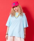 a.p.o.v. 短丈バランスオーバーサイズTシャツ/ライトブルー