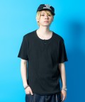 a.p.o.v. ヘンリーネックTシャツ/ブラック