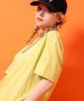 a.p.o.v. クロップド丈ダメージTシャツ/オリーブ