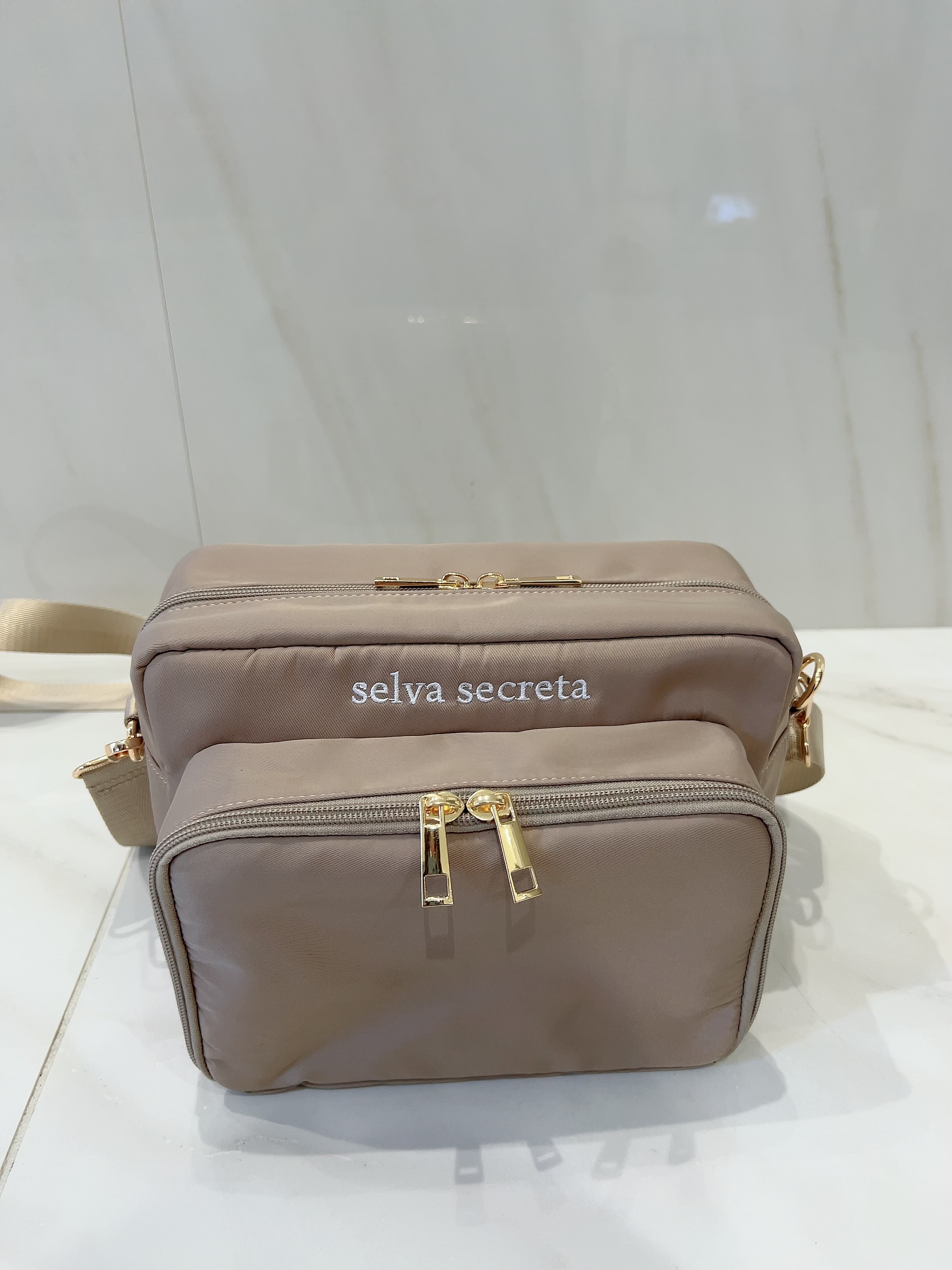 【selva secreta】Camera Shoulder BAG(greige)