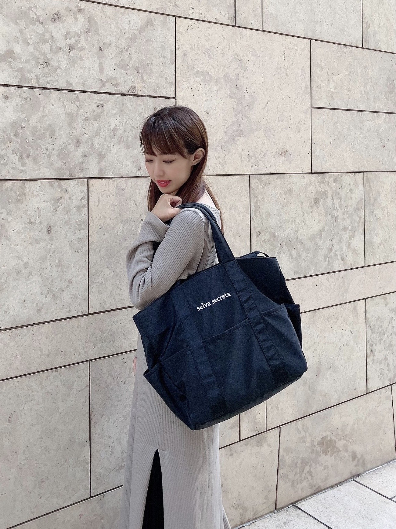 【selva secreta】useful TOTE BAG(black)