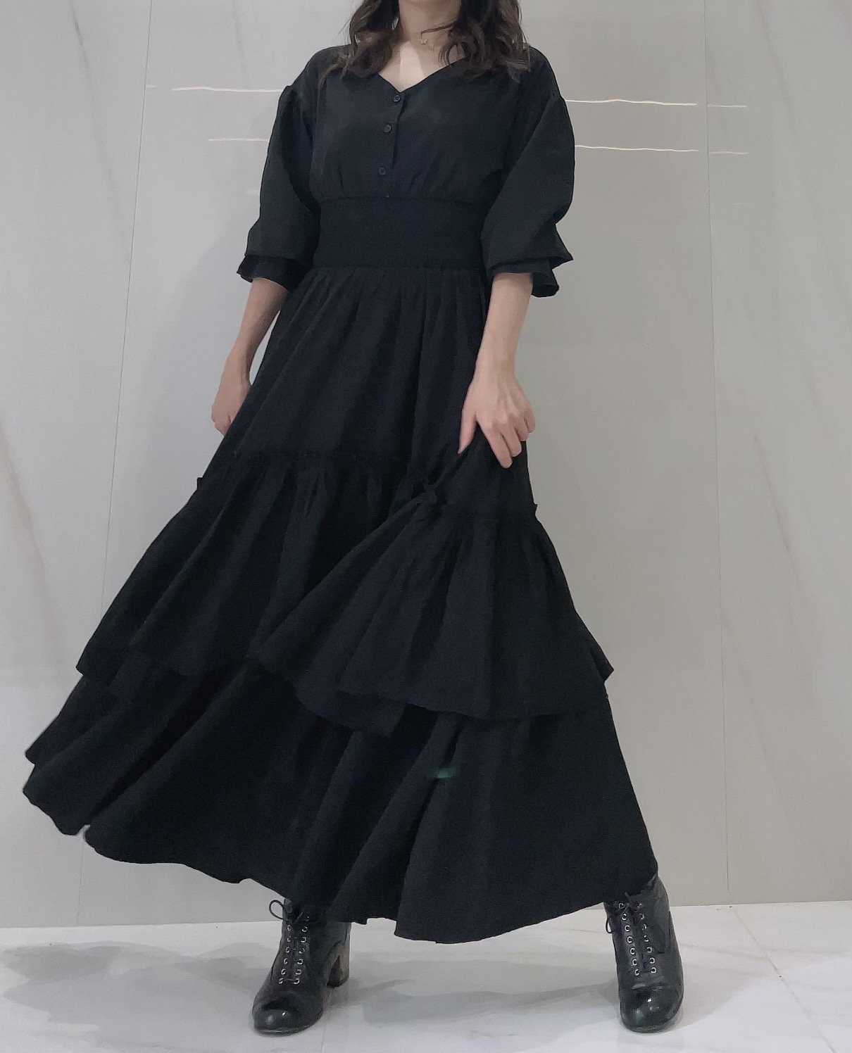 【selva secreta】Plenty DRESS(black)