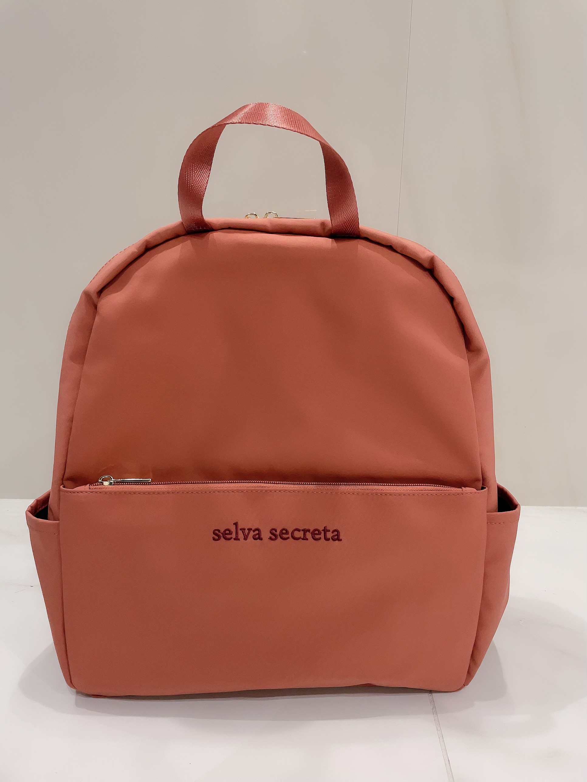 【selva secreta】RUCKSACK side pocket(pink-brown)