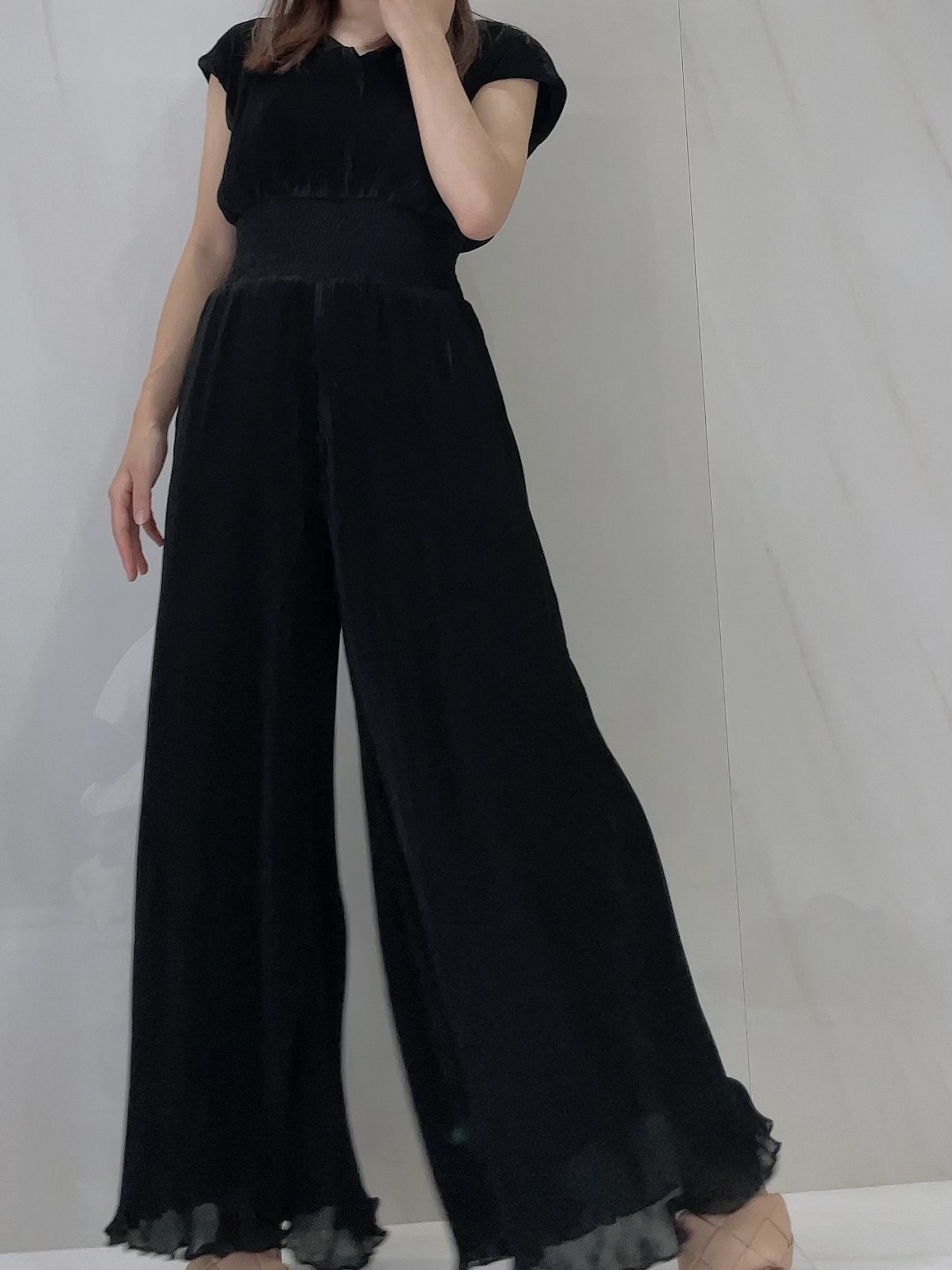 【selva secreta】Pleats ALL IN ONE(black)