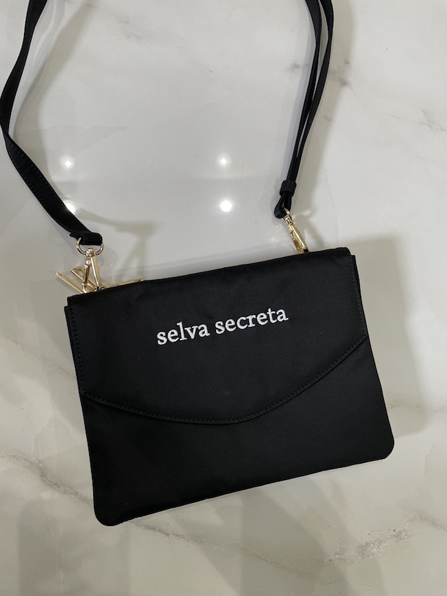 【selva secreta】3-layer Wallet BAG(black×white logo)