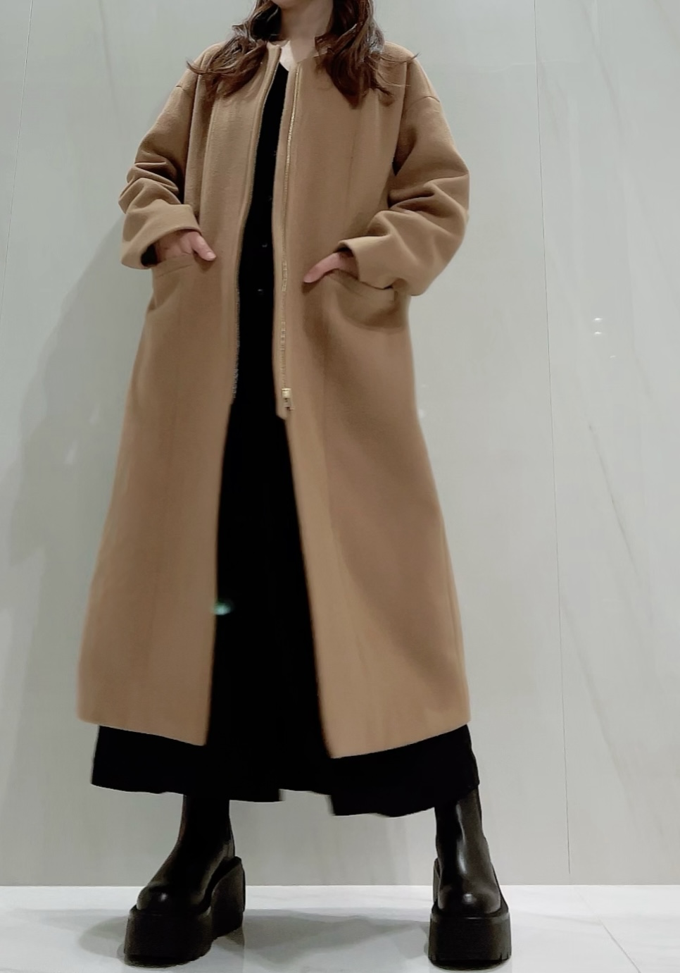 【selva secreta】A line Italy COAT(camel)