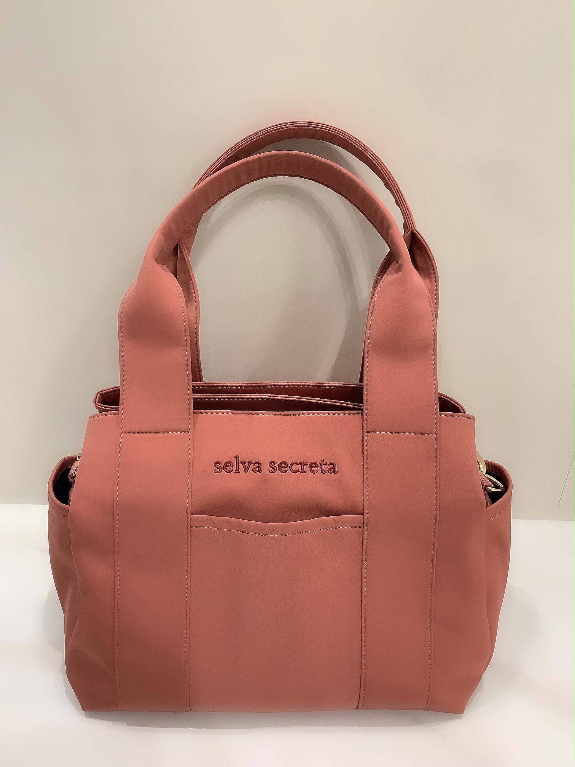 【selva secreta】3-layer TOTE BAG(pink-brown)