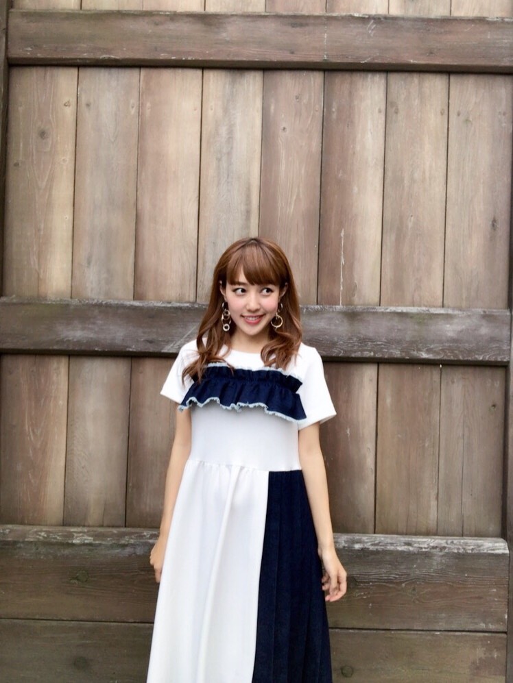 【selva secreta】POINTE DENIM DRESS (white)