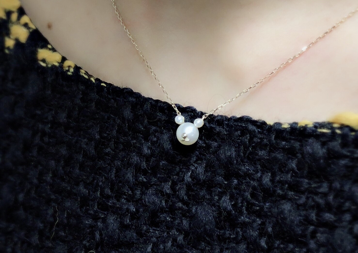 【selva secreta】BearPearl Necklace