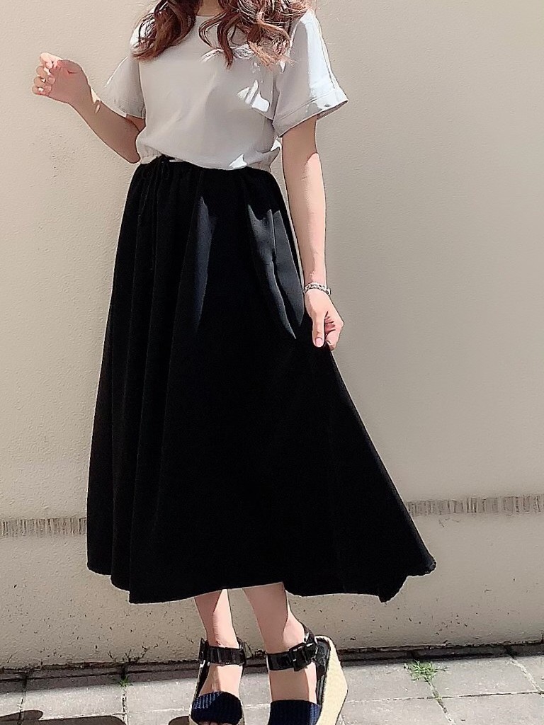 【selva secreta】CASUAL DRESS(gray×navy)