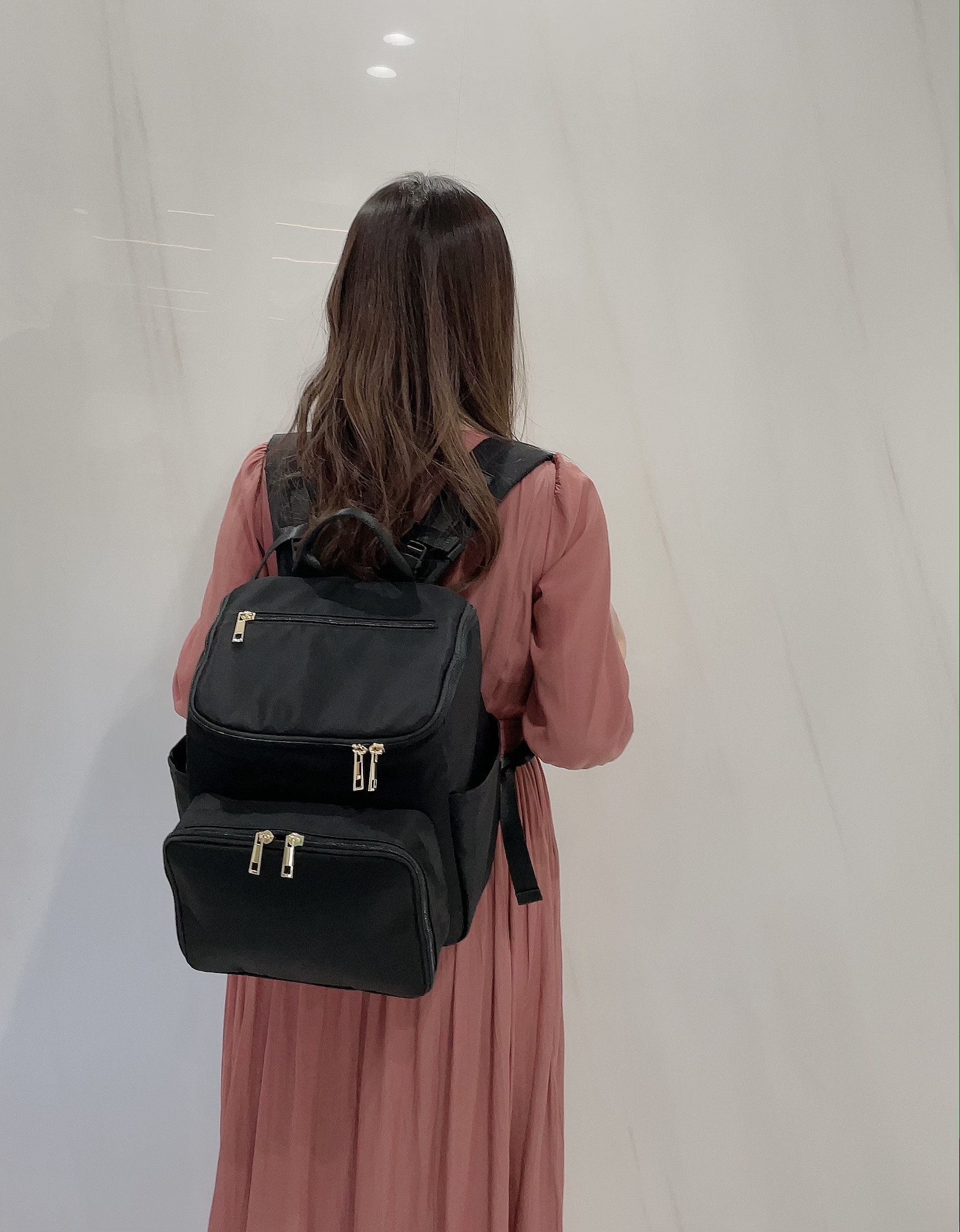 【selva secreta】bucket RUCKSACK mini(black×black logo)