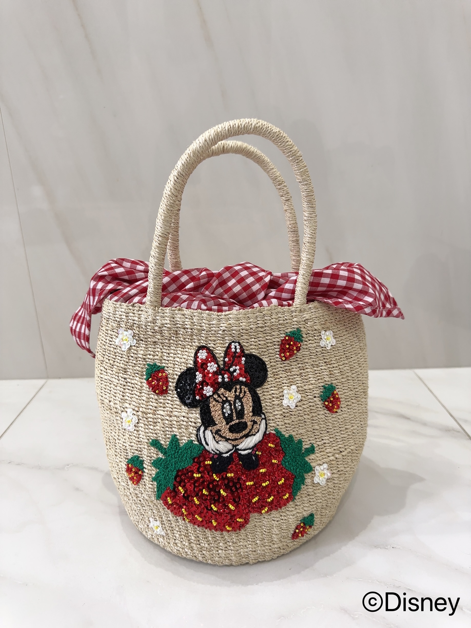 【selva secreta】Disney / Minnie Mouse /strawberry basket bag