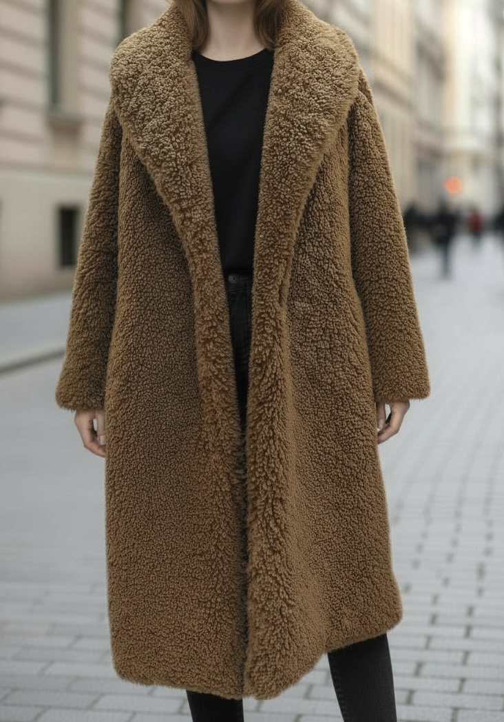 【selva secreta】Sheep BOA LONG COAT(camel)