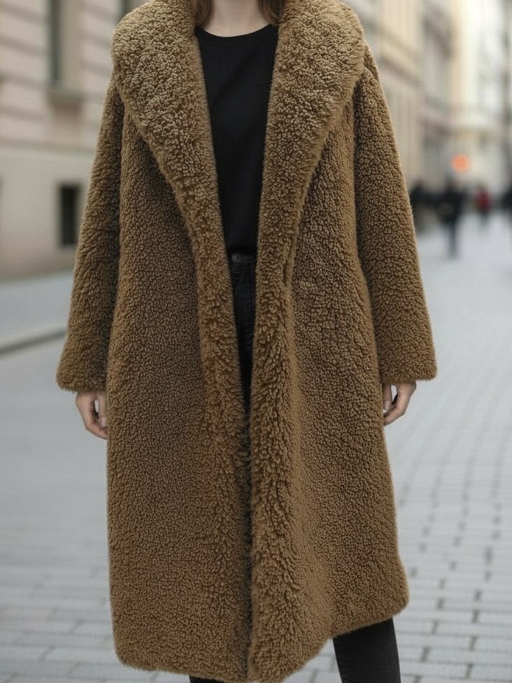 【selva secreta】Sheep BOA LONG COAT(camel)