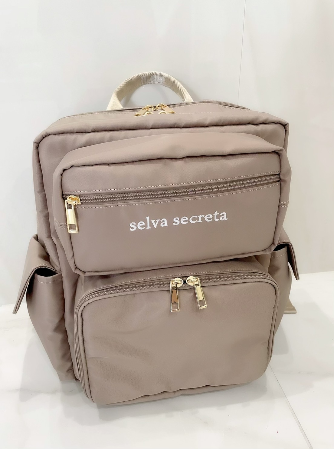 【selva secreta】Square RUCKSACK(greige)