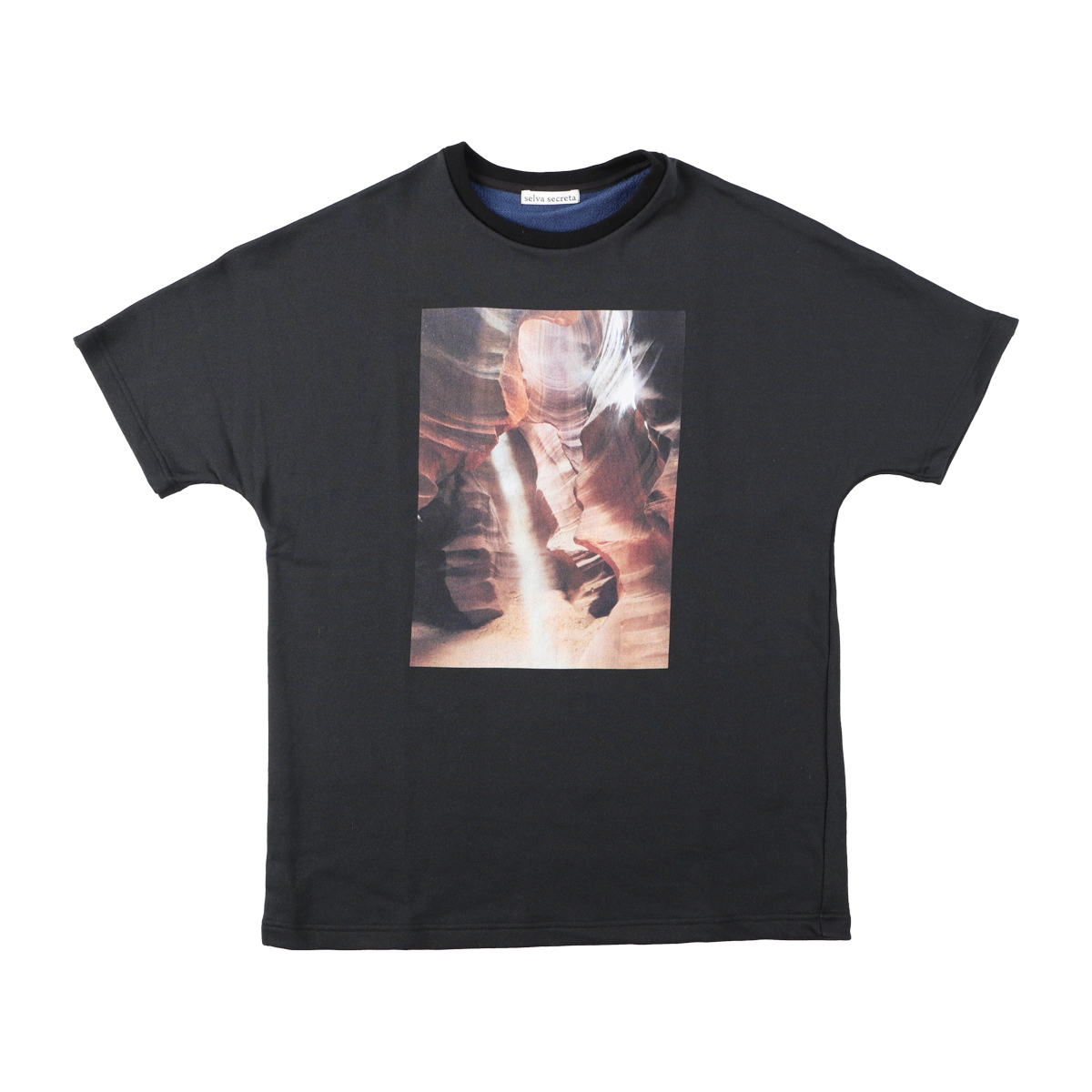 【selva secreta】MEN'S Sewat T-shirt (black)