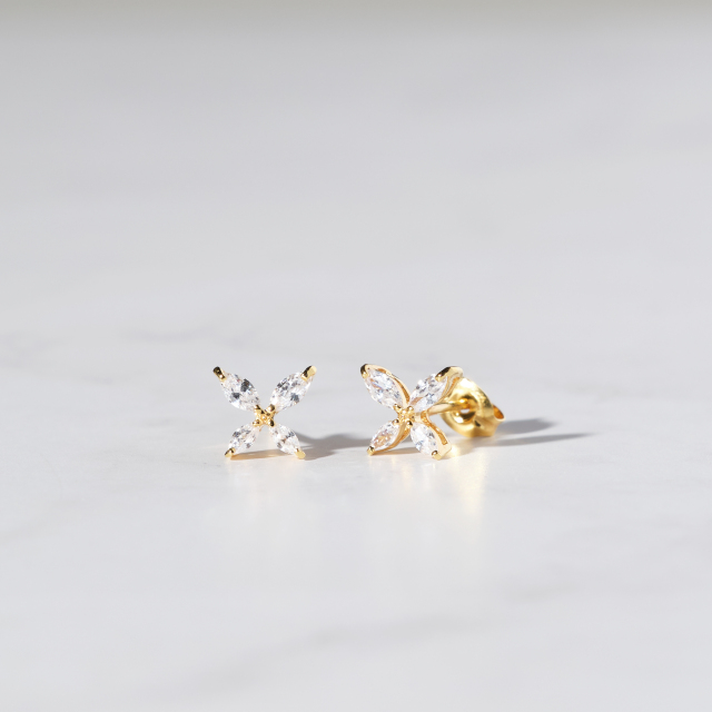 ブリジャールシークレットバタフライピアス