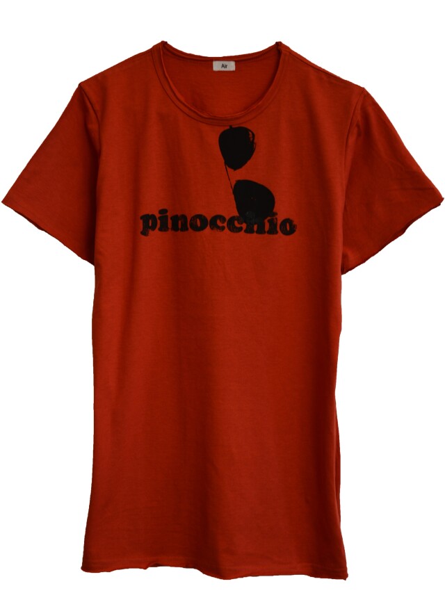【AIR】PINOCCHIO T-SHIRT (RED-ORANGE)