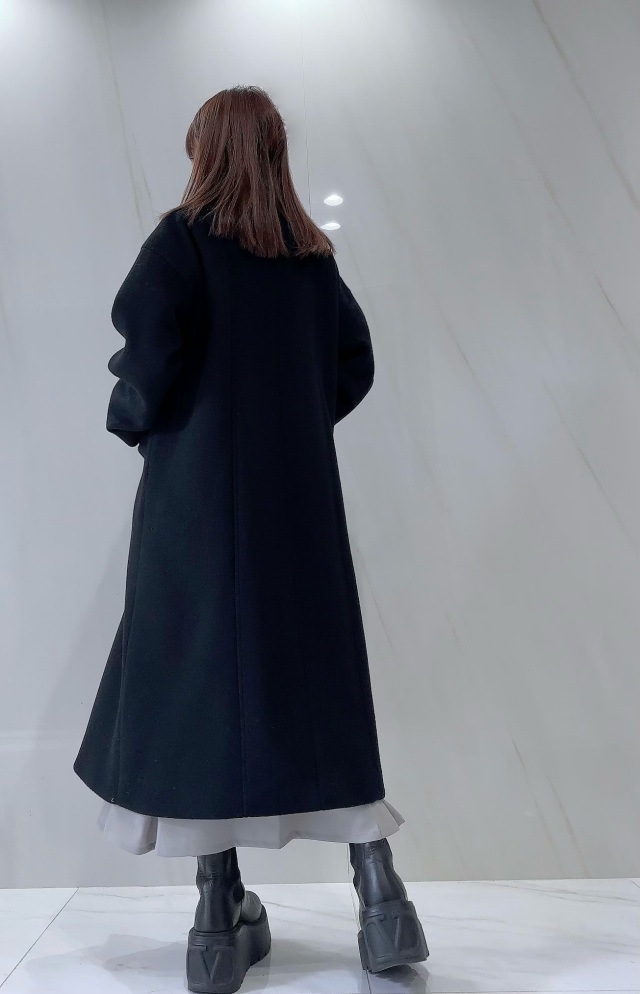 【selva secreta】Scarf WOOL COAT(black)