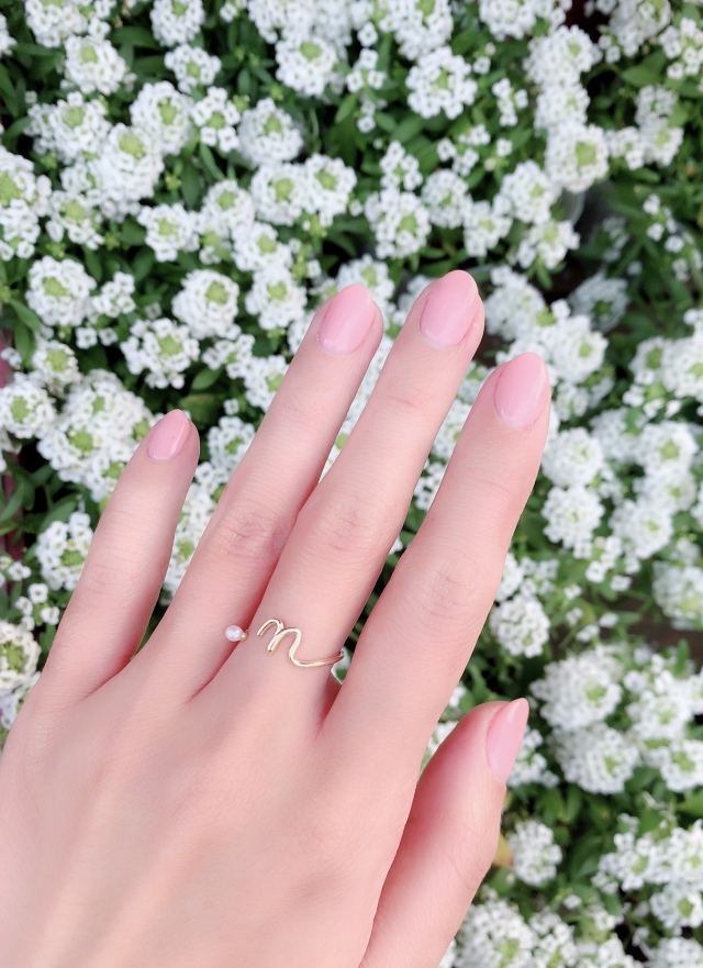 【selva secreta】Initials pearl ring