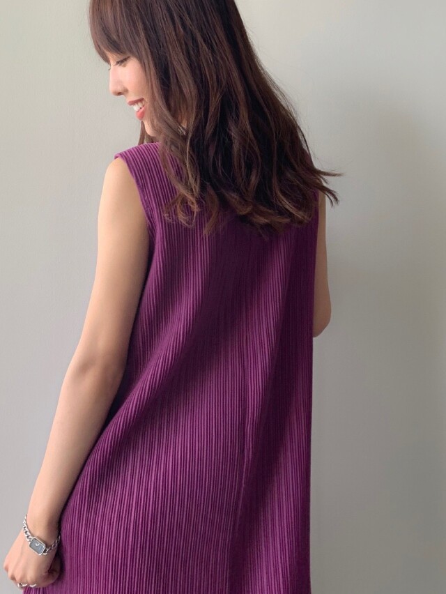 【selva secreta】A line DRESS(purple)
