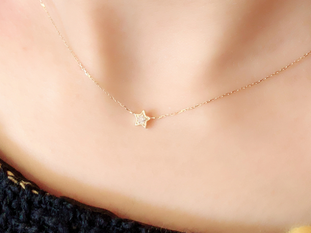 【selva secreta】【holiday collection】 Diamond Star Necklace