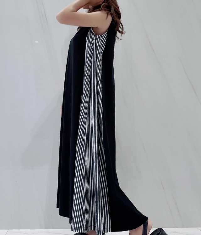 selva secreta新作side stripe Aline dress selva secreta】side stripe Aline dress