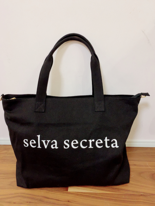 selva secreta　トートバッグ selva secreta】MOM TOTE BAG(black)